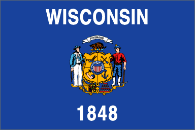 Wisconsin state flag icon