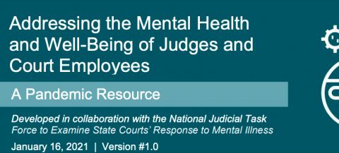 Addressing the Mental Health and Well-Being of Judges and Court Employees