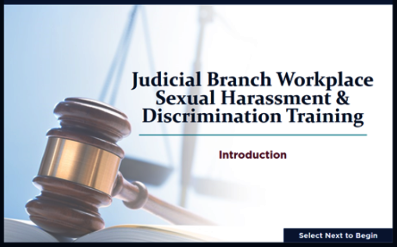 Judicial Branch Workplace Training