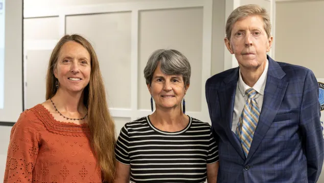 Alaska's Stacey Marz and Chief Justice Susan Carney with Utah Chief Justice Matthew Durrant