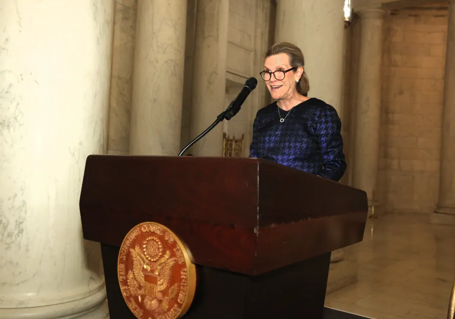 Texas Judge Julie Kocurek, winner of 2024 Rehnquist Award.